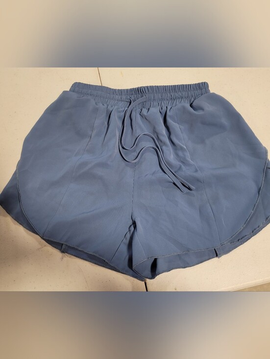 SHEIN Pants - SHEIN Blue Elastic Waist Drawstring Shorts